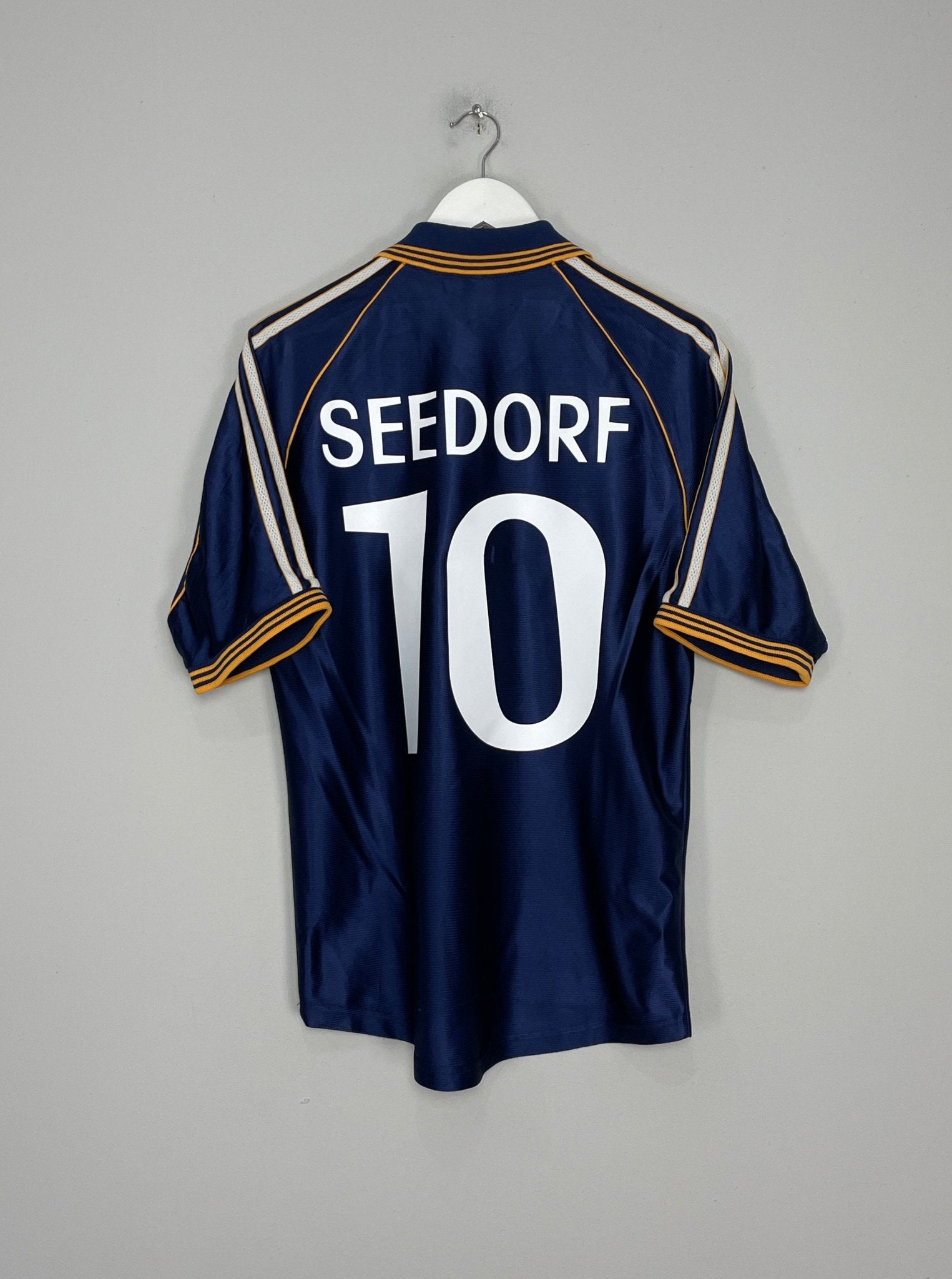 Shop 1998/99 REAL MADRID SEEDORF #10 AWAY SHIRT (S) ADIDAS, classic football shirts, vintage football shirts & retro soccer jerseys at Cult Kits