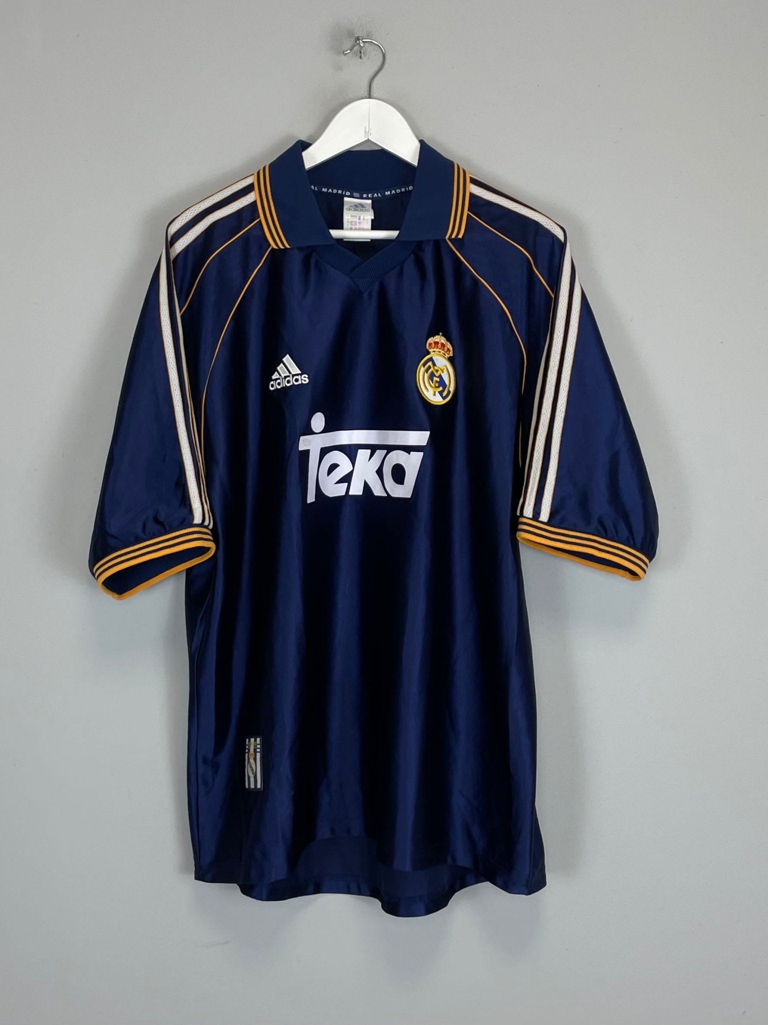 Shop 1998/99 REAL MADRID THIRD SHIRT (XL) ADIDAS, classic football shirts, vintage football shirts & retro soccer jerseys at Cult Kits