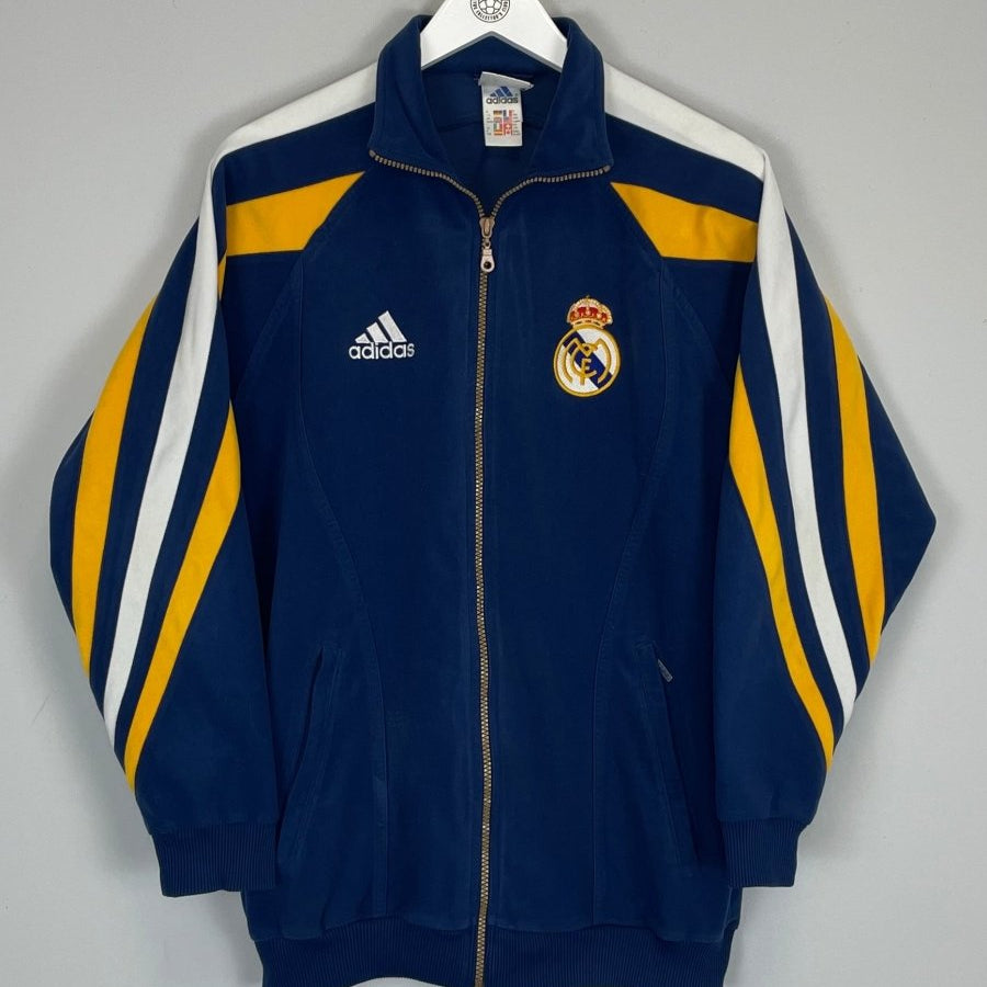 1998/99 REAL MADRID TRACK JACKET (S) ADIDAS - Cult Kits - Small - Buy Vintage Football Shirts, Authentic Retro Football Shirts For Sale, Classic Football Shirts & Soccer Jersey