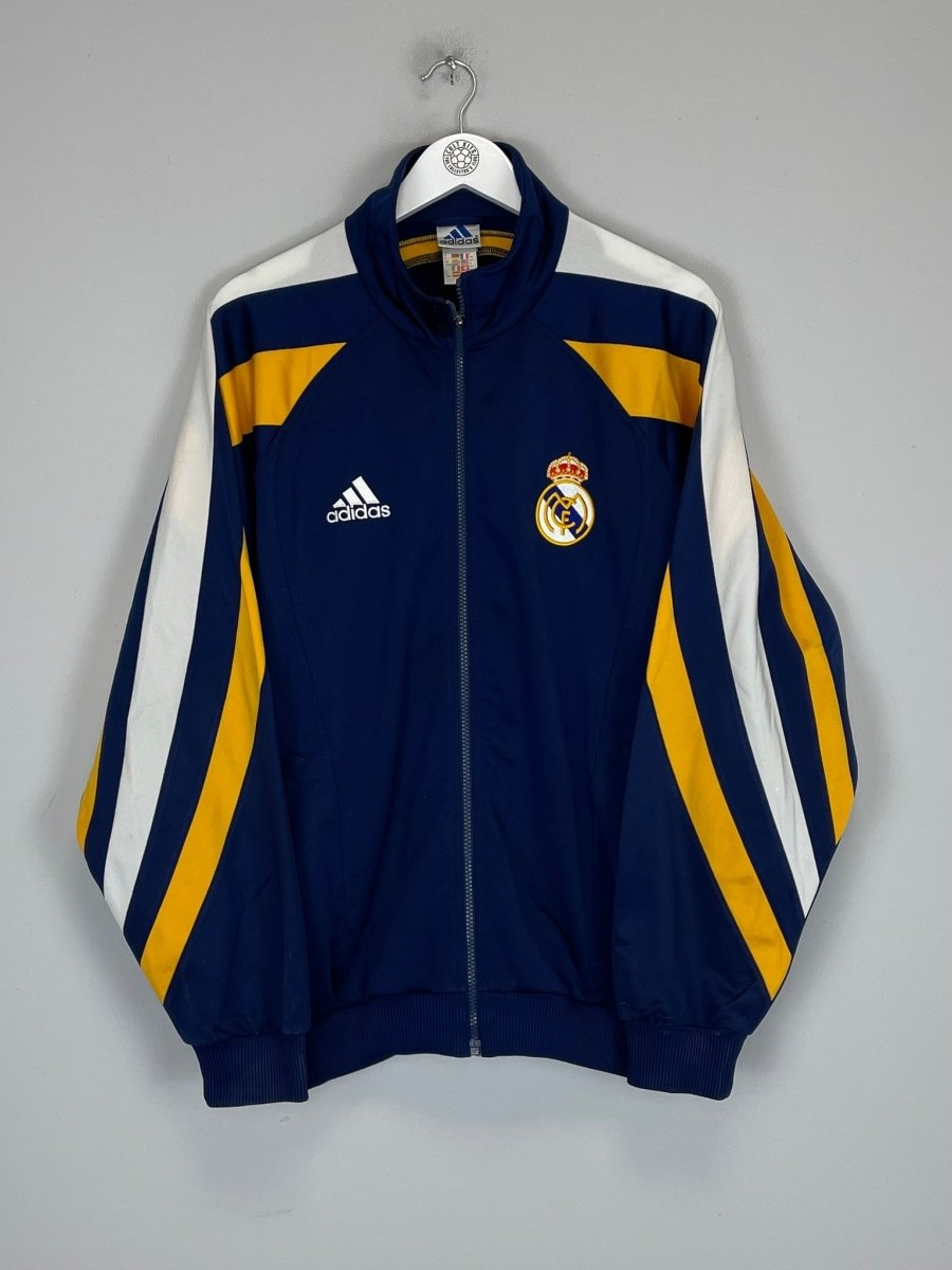 1998/99 REAL MADRID TRACKSUIT TOP (M) ADIDAS - Cult Kits - Medium - Buy Vintage Football Shirts, Authentic Retro Football Shirts For Sale, Classic Football Shirts & Soccer Jersey