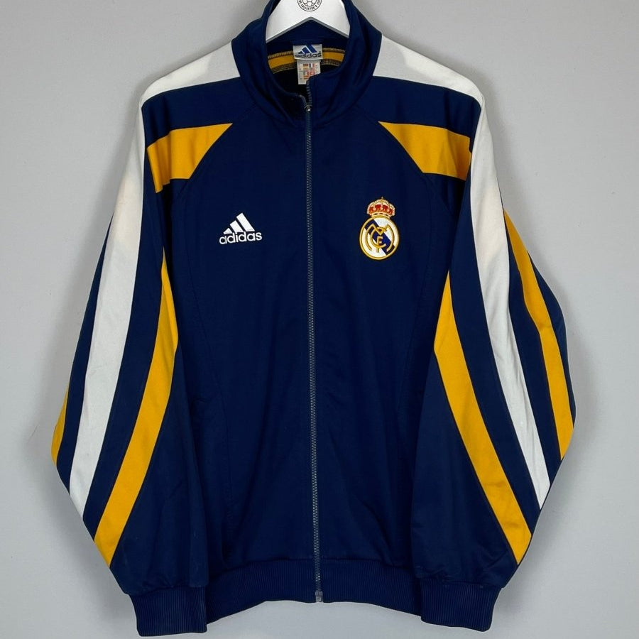 1998/99 REAL MADRID TRACKSUIT TOP (M) ADIDAS - Cult Kits - Medium - Buy Vintage Football Shirts, Authentic Retro Football Shirts For Sale, Classic Football Shirts & Soccer Jersey