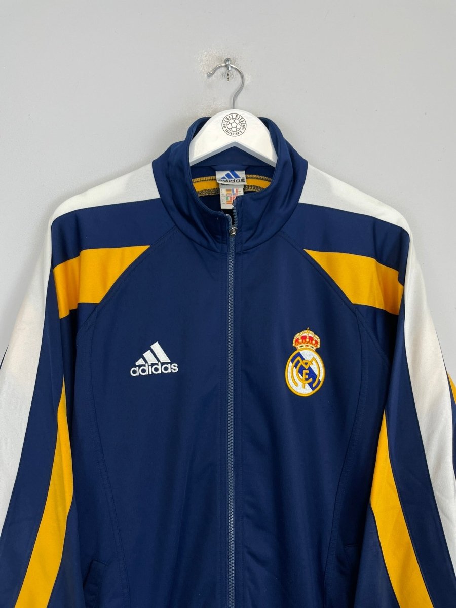 1998/99 REAL MADRID TRACKSUIT TOP (M) ADIDAS - Cult Kits - Medium - Buy Vintage Football Shirts, Authentic Retro Football Shirts For Sale, Classic Football Shirts & Soccer Jersey
