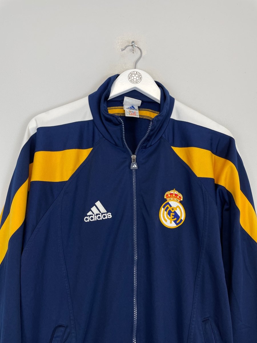 1998/99 REAL MADRID TRACKSUIT TOP (S) ADIDAS - Cult Kits - Small - Buy Vintage Football Shirts, Authentic Retro Football Shirts For Sale, Classic Football Shirts & Soccer Jersey