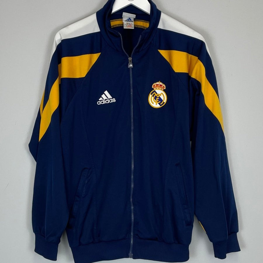 1998/99 REAL MADRID TRACKSUIT TOP (S) ADIDAS - Cult Kits - Small - Buy Vintage Football Shirts, Authentic Retro Football Shirts For Sale, Classic Football Shirts & Soccer Jersey