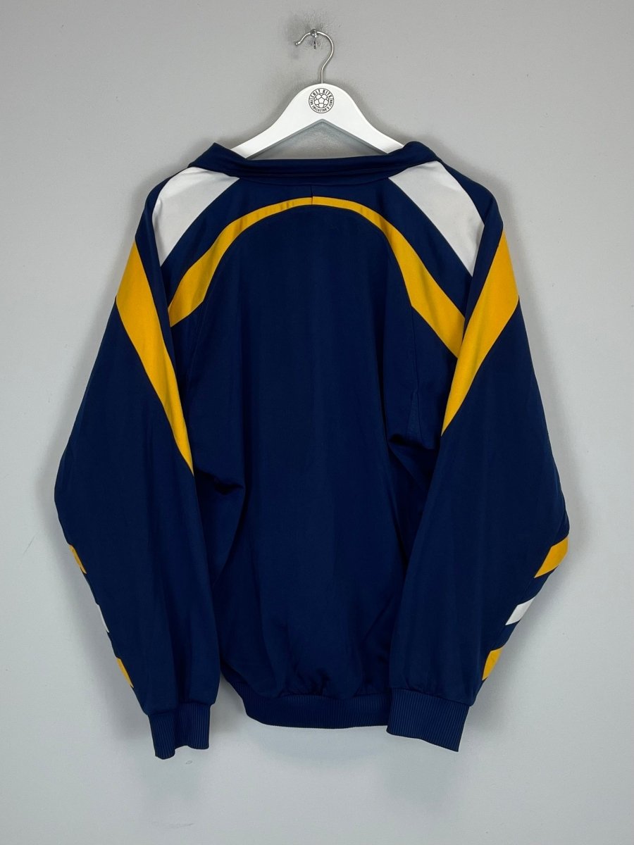1998/99 REAL MADRID TRACKSUIT TOP (S) ADIDAS - Cult Kits - Small - Buy Vintage Football Shirts, Authentic Retro Football Shirts For Sale, Classic Football Shirts & Soccer Jersey