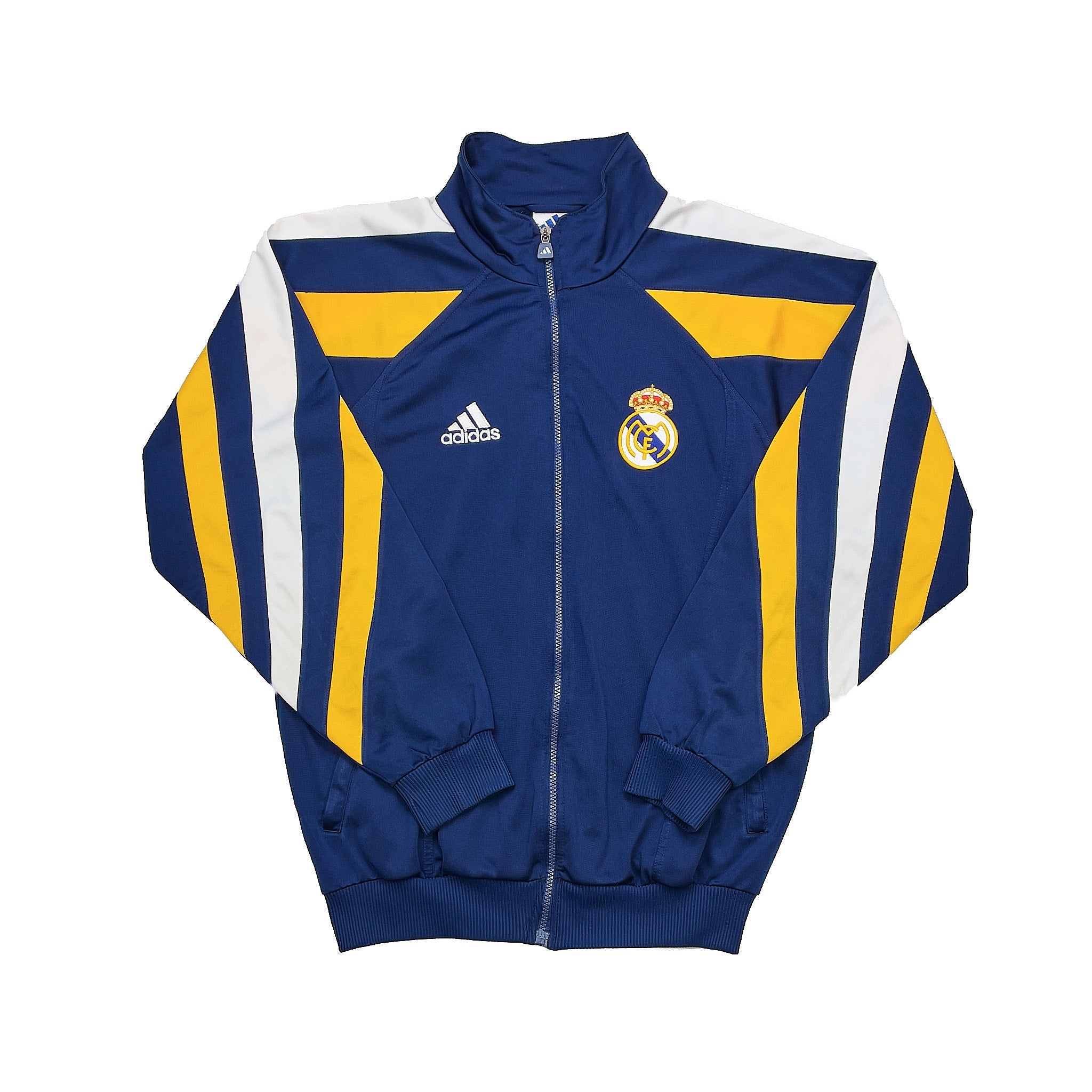 Buy 1998/99 Real Madrid Tracksuit Top (S) Adidas ~ Free worldwide shipping ~ Authentic Vintage Football Shirts from Cult Kits
