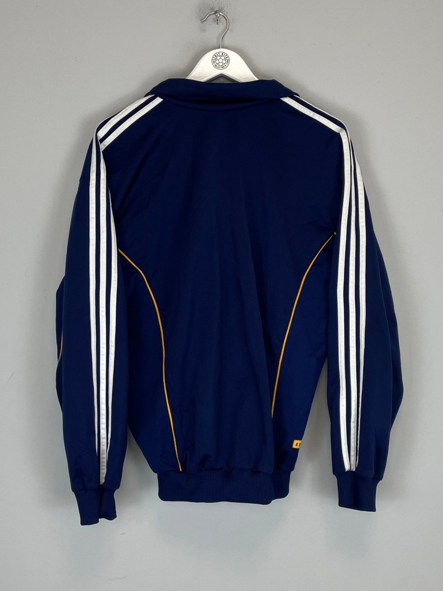 1998/99 REAL MADRID TRACKSUIT TOP (S) ADIDAS - Cult Kits - Small - Buy Vintage Football Shirts, Authentic Retro Football Shirts For Sale, Classic Football Shirts & Soccer Jersey