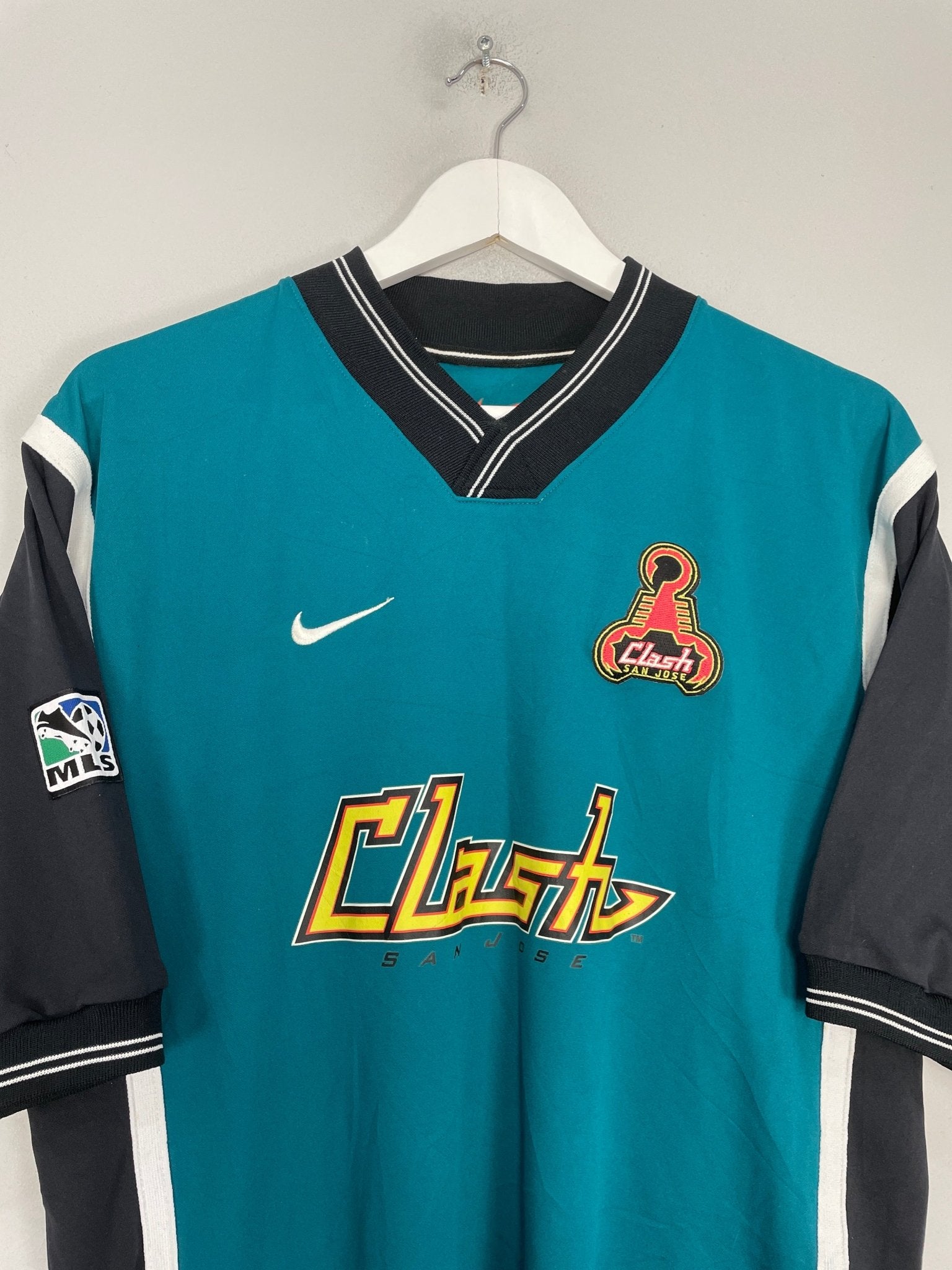 Shop 1998/99 SAN JOSE CLASH AWAY SHIRT (M) NIKE, classic football shirts, vintage football shirts & retro soccer jerseys at Cult Kits