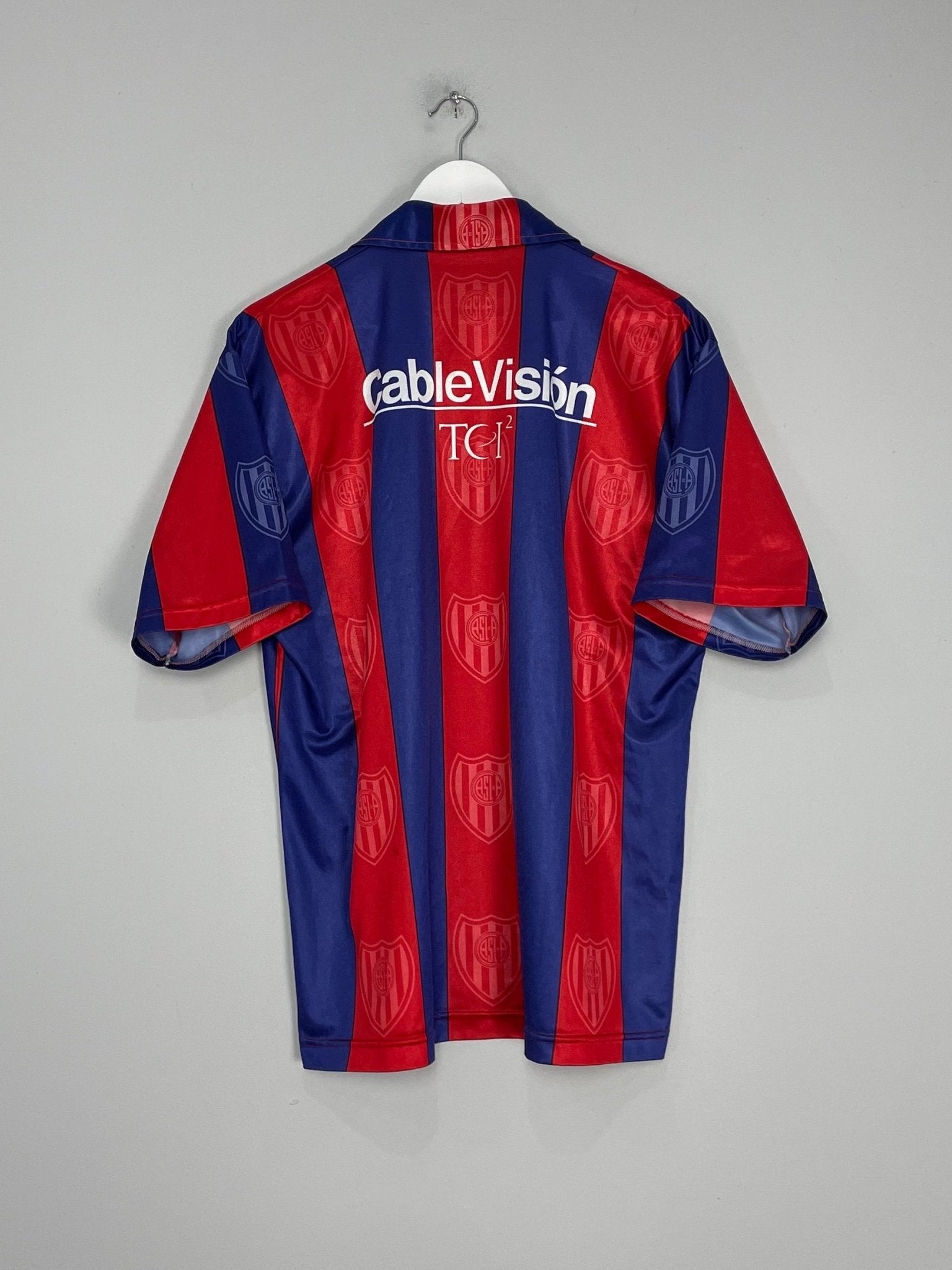 Shop 1998/99 SAN LORENZO HOME SHIRT (L) TEAM FOOT, classic football shirts, vintage football shirts & retro soccer jerseys at Cult Kits
