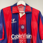 Shop 1998/99 SAN LORENZO HOME SHIRT (L) TEAM FOOT, classic football shirts, vintage football shirts & retro soccer jerseys at Cult Kits