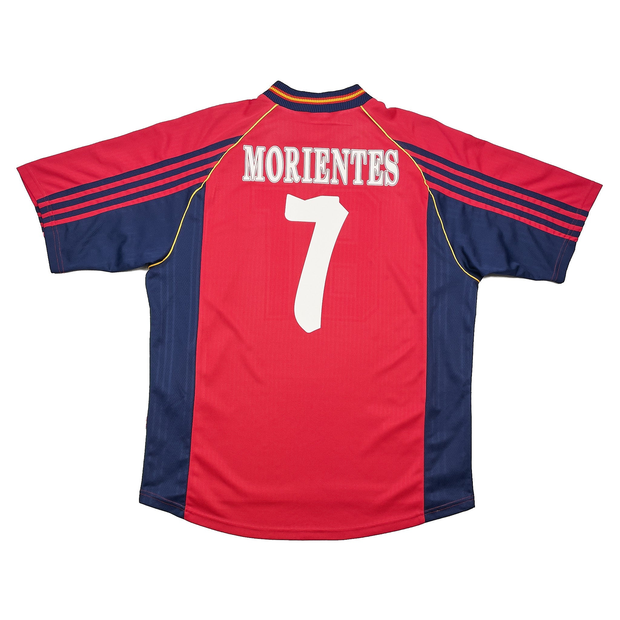 Buy 1998/99 Spain Morientes 7 Home Shirt (L) Adidas ~ Free worldwide shipping ~ Authentic Vintage Football Shirts from Cult Kits