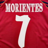 Buy 1998/99 Spain Morientes 7 Home Shirt (L) Adidas ~ Free worldwide shipping ~ Authentic Vintage Football Shirts from Cult Kits