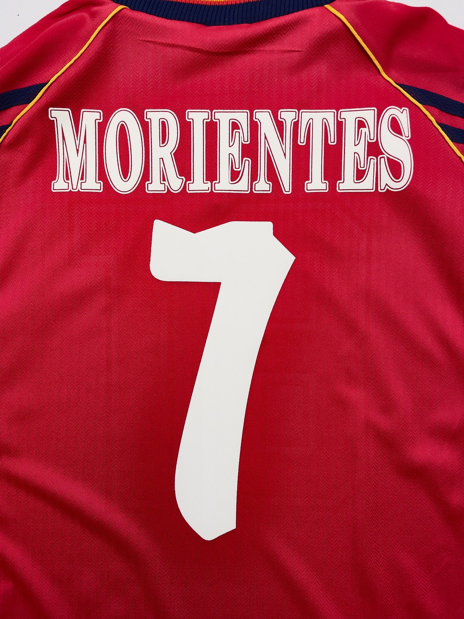 Buy 1998/99 Spain Morientes 7 Home Shirt (L) Adidas ~ Free worldwide shipping ~ Authentic Vintage Football Shirts from Cult Kits