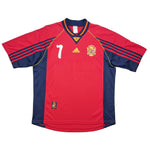 Buy 1998/99 Spain Morientes 7 Home Shirt (L) Adidas ~ Free worldwide shipping ~ Authentic Vintage Football Shirts from Cult Kits