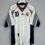 Shop 1998/99 SPAIN RAUL #10 AWAY SHIRT (L) ADIDAS, classic football shirts, vintage football shirts & retro soccer jerseys at Cult Kits