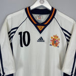 Shop 1998/99 SPAIN RAUL #10 AWAY SHIRT (L) ADIDAS, classic football shirts, vintage football shirts & retro soccer jerseys at Cult Kits