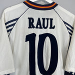 Shop 1998/99 SPAIN RAUL #10 AWAY SHIRT (L) ADIDAS, classic football shirts, vintage football shirts & retro soccer jerseys at Cult Kits