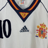 Shop 1998/99 SPAIN RAUL #10 AWAY SHIRT (L) ADIDAS, classic football shirts, vintage football shirts & retro soccer jerseys at Cult Kits