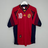 Shop 1998/99 SPAIN RAUL #10 HOME SHIRT (M) ADIDAS, classic football shirts, vintage football shirts & retro soccer jerseys at Cult Kits