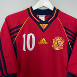 Shop 1998/99 SPAIN RAUL #10 HOME SHIRT (M) ADIDAS, classic football shirts, vintage football shirts & retro soccer jerseys at Cult Kits