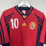 Shop 1998/99 SPAIN RAUL #10 HOME SHIRT (S) ADIDAS, classic football shirts, vintage football shirts & retro soccer jerseys at Cult Kits