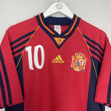 Shop 1998/99 SPAIN RAUL #10 HOME SHIRT (S) ADIDAS, classic football shirts, vintage football shirts & retro soccer jerseys at Cult Kits