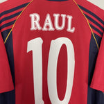 Shop 1998/99 SPAIN RAUL #10 HOME SHIRT (S) ADIDAS, classic football shirts, vintage football shirts & retro soccer jerseys at Cult Kits