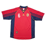 Buy 1998/99 Spain R.Hierro 6 Home Shirt (L) Adidas ~ Free worldwide shipping ~ Authentic Vintage Football Shirts from Cult Kits