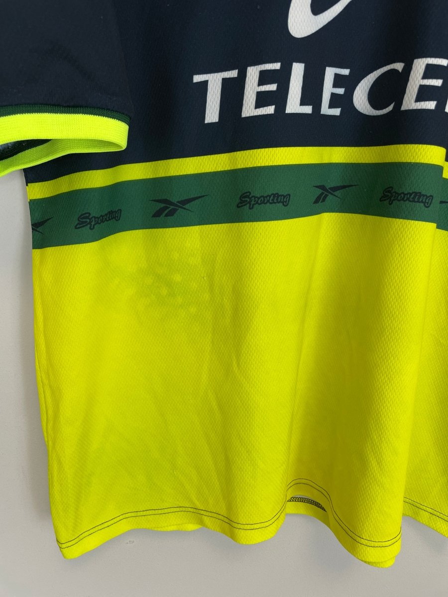 1998/99 SPORTING LISBON AWAY SHIRT (XL) REEBOK - Cult Kits - XL - Buy Vintage Football Shirts, Authentic Retro Football Shirts For Sale, Classic Football Shirts & Soccer Jersey