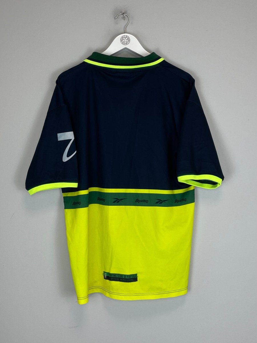 1998/99 SPORTING LISBON AWAY SHIRT (XL) REEBOK - Cult Kits - XL - Buy Vintage Football Shirts, Authentic Retro Football Shirts For Sale, Classic Football Shirts & Soccer Jersey