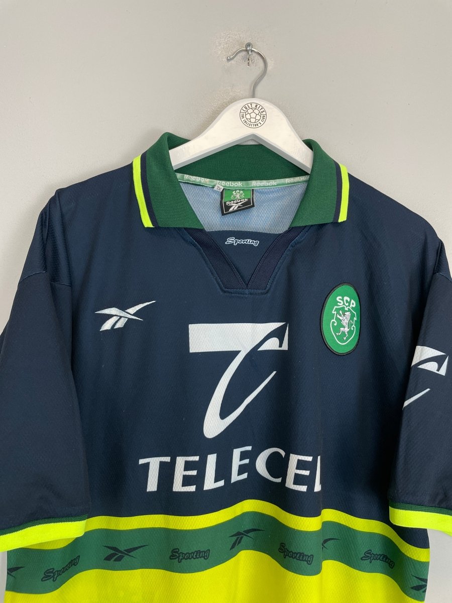 1998/99 SPORTING LISBON AWAY SHIRT (XL) REEBOK - Cult Kits - XL - Buy Vintage Football Shirts, Authentic Retro Football Shirts For Sale, Classic Football Shirts & Soccer Jersey
