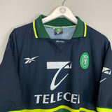 1998/99 SPORTING LISBON AWAY SHIRT (XL) REEBOK - Cult Kits - XL - Buy Vintage Football Shirts, Authentic Retro Football Shirts For Sale, Classic Football Shirts & Soccer Jersey