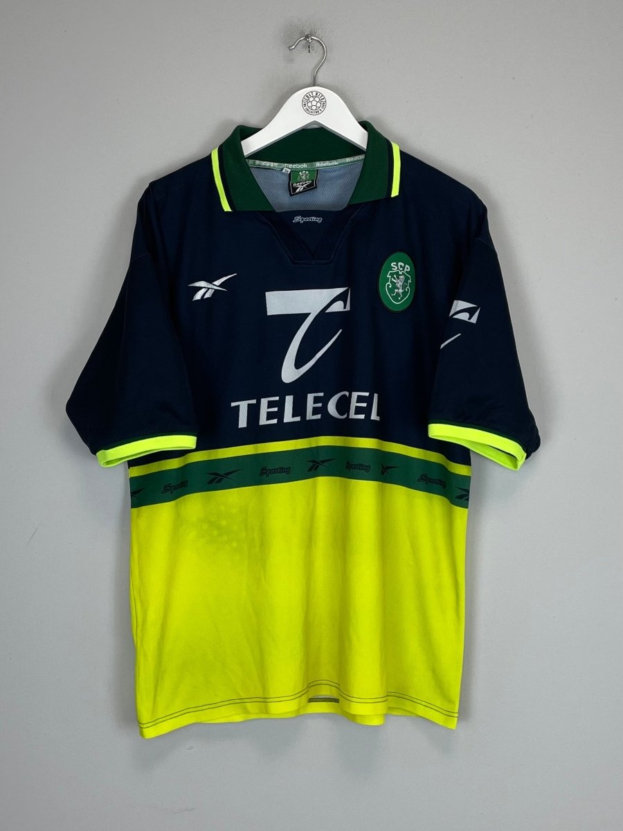 1998/99 SPORTING LISBON AWAY SHIRT (XL) REEBOK - Cult Kits - XL - Buy Vintage Football Shirts, Authentic Retro Football Shirts For Sale, Classic Football Shirts & Soccer Jersey