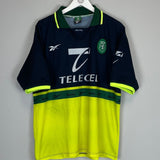 1998/99 SPORTING LISBON AWAY SHIRT (XL) REEBOK - Cult Kits - XL - Buy Vintage Football Shirts, Authentic Retro Football Shirts For Sale, Classic Football Shirts & Soccer Jersey