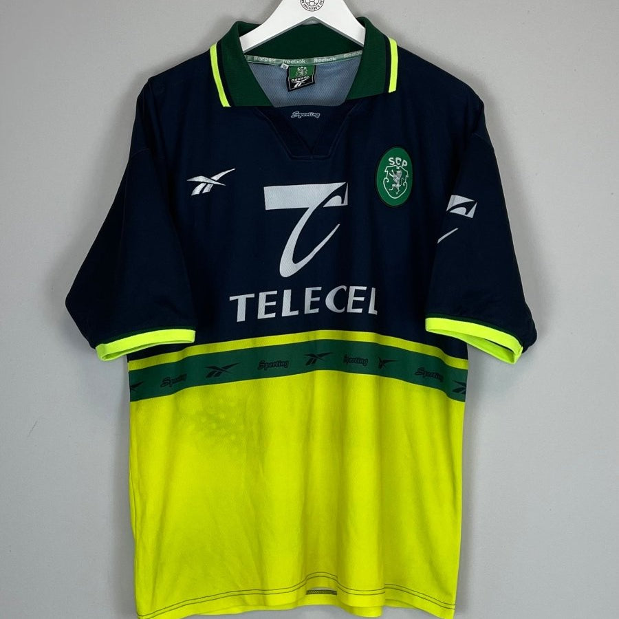 1998/99 SPORTING LISBON AWAY SHIRT (XL) REEBOK - Cult Kits - XL - Buy Vintage Football Shirts, Authentic Retro Football Shirts For Sale, Classic Football Shirts & Soccer Jersey