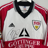 Shop 1998/99 STUTTGART BOBIC #11 *SIGNED* HOME SHIRT (XL) ADIDAS, classic football shirts, vintage football shirts & retro soccer jerseys at Cult Kits