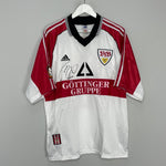Shop 1998/99 STUTTGART BOBIC #11 *SIGNED* HOME SHIRT (XL) ADIDAS, classic football shirts, vintage football shirts & retro soccer jerseys at Cult Kits
