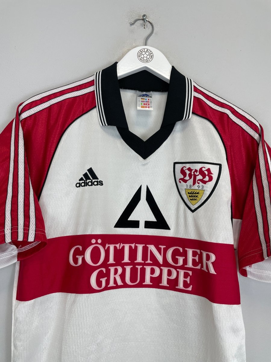 1998/99 STUTTGART HOME SHIRT (S) ADIDAS - Cult Kits - Small - Buy Vintage Football Shirts, Authentic Retro Football Shirts For Sale, Classic Football Shirts & Soccer Jersey