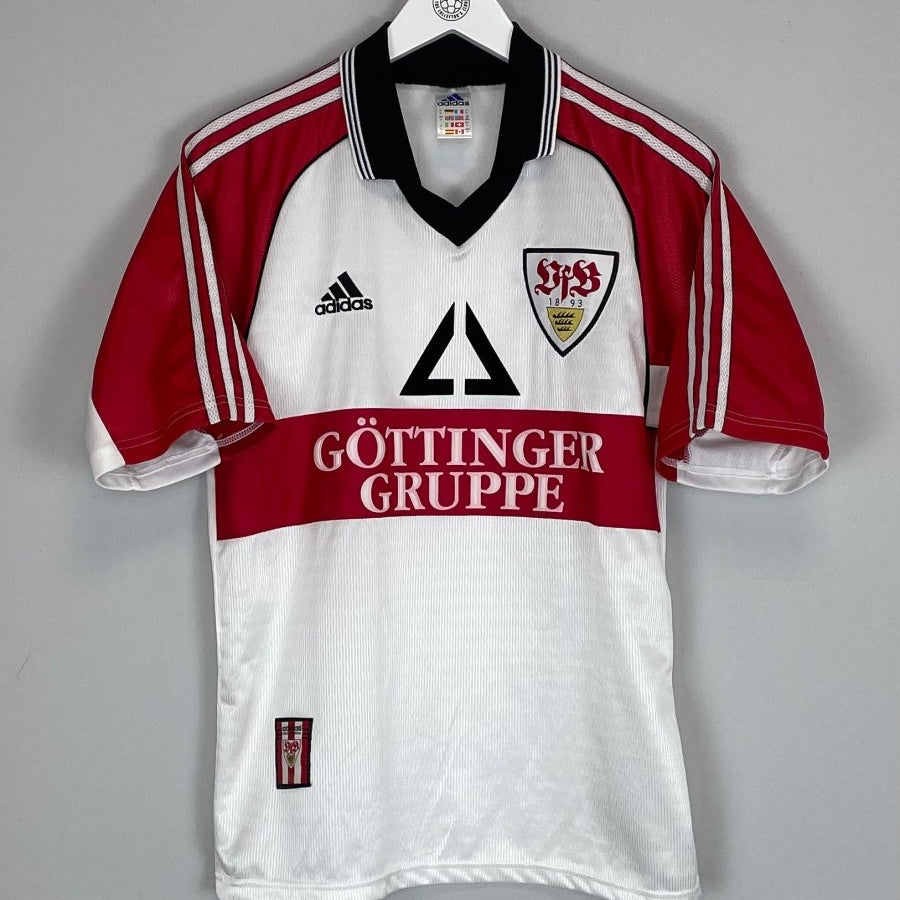 1998/99 STUTTGART HOME SHIRT (S) ADIDAS - Cult Kits - Small - Buy Vintage Football Shirts, Authentic Retro Football Shirts For Sale, Classic Football Shirts & Soccer Jersey