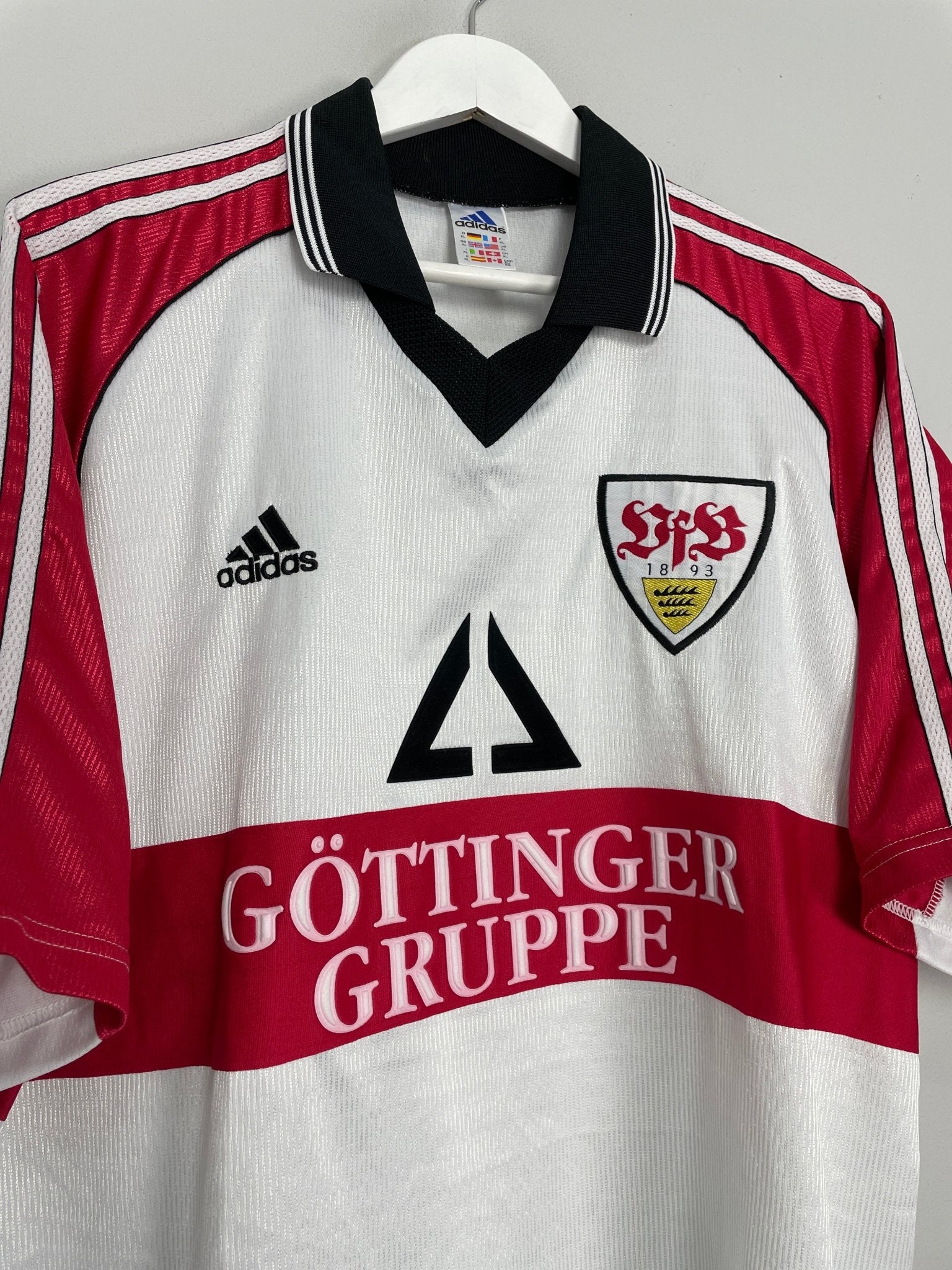 Shop 1998/99 STUTTGART HOME SHIRT (XL) ADIDAS, classic football shirts, vintage football shirts & retro soccer jerseys at Cult Kits