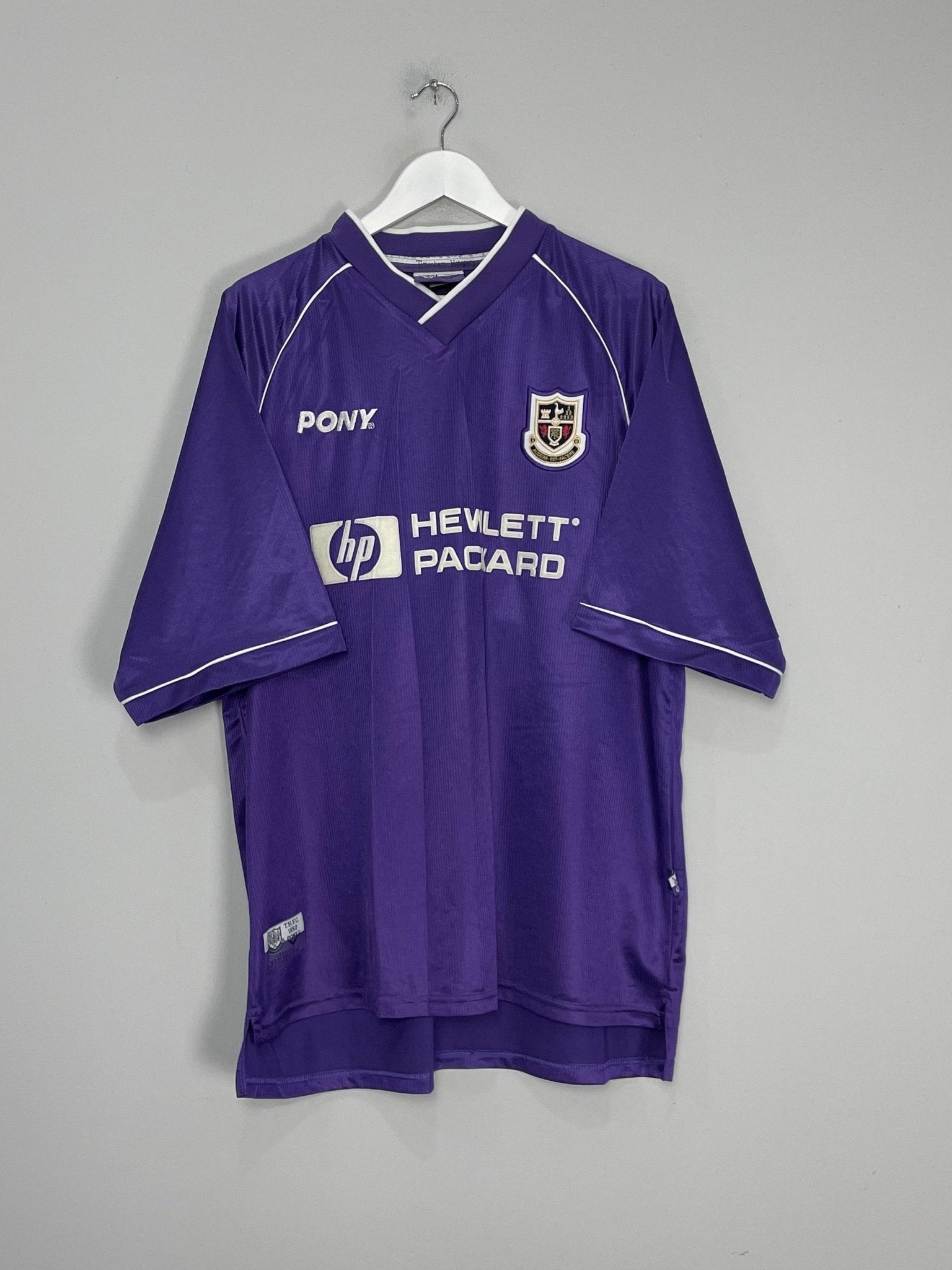 Shop 1998/99 TOTTENHAM CAMPBELL #23 AWAY SHIRT (XL) PONY, classic football shirts, vintage football shirts & retro soccer jerseys at Cult Kits