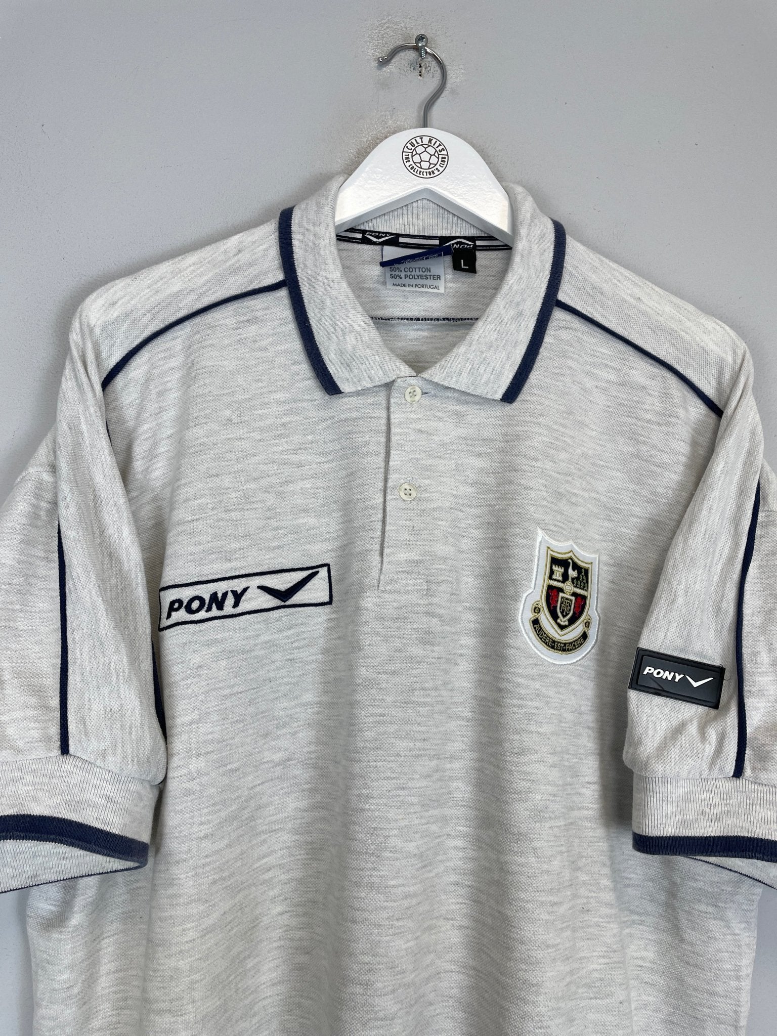 Shop 1998/99 TOTTENHAM POLO SHIRT (L) PONY, classic football shirts, vintage football shirts & retro soccer jerseys at Cult Kits