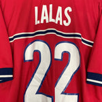 Shop 1998/99 USA LALAS #22 AWAY SHIRT (L) NIKE, classic football shirts, vintage football shirts & retro soccer jerseys at Cult Kits