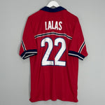 Shop 1998/99 USA LALAS #22 AWAY SHIRT (L) NIKE, classic football shirts, vintage football shirts & retro soccer jerseys at Cult Kits