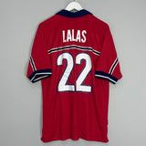 Shop 1998/99 USA LALAS #22 AWAY SHIRT (L) NIKE, classic football shirts, vintage football shirts & retro soccer jerseys at Cult Kits