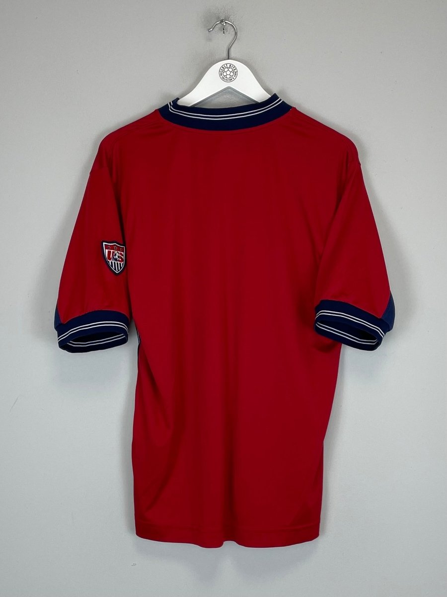 1998/99 USA TRAINING SHIRT (M) NIKE - Cult Kits - Medium - Buy Vintage Football Shirts, Authentic Retro Football Shirts For Sale, Classic Football Shirts & Soccer Jersey