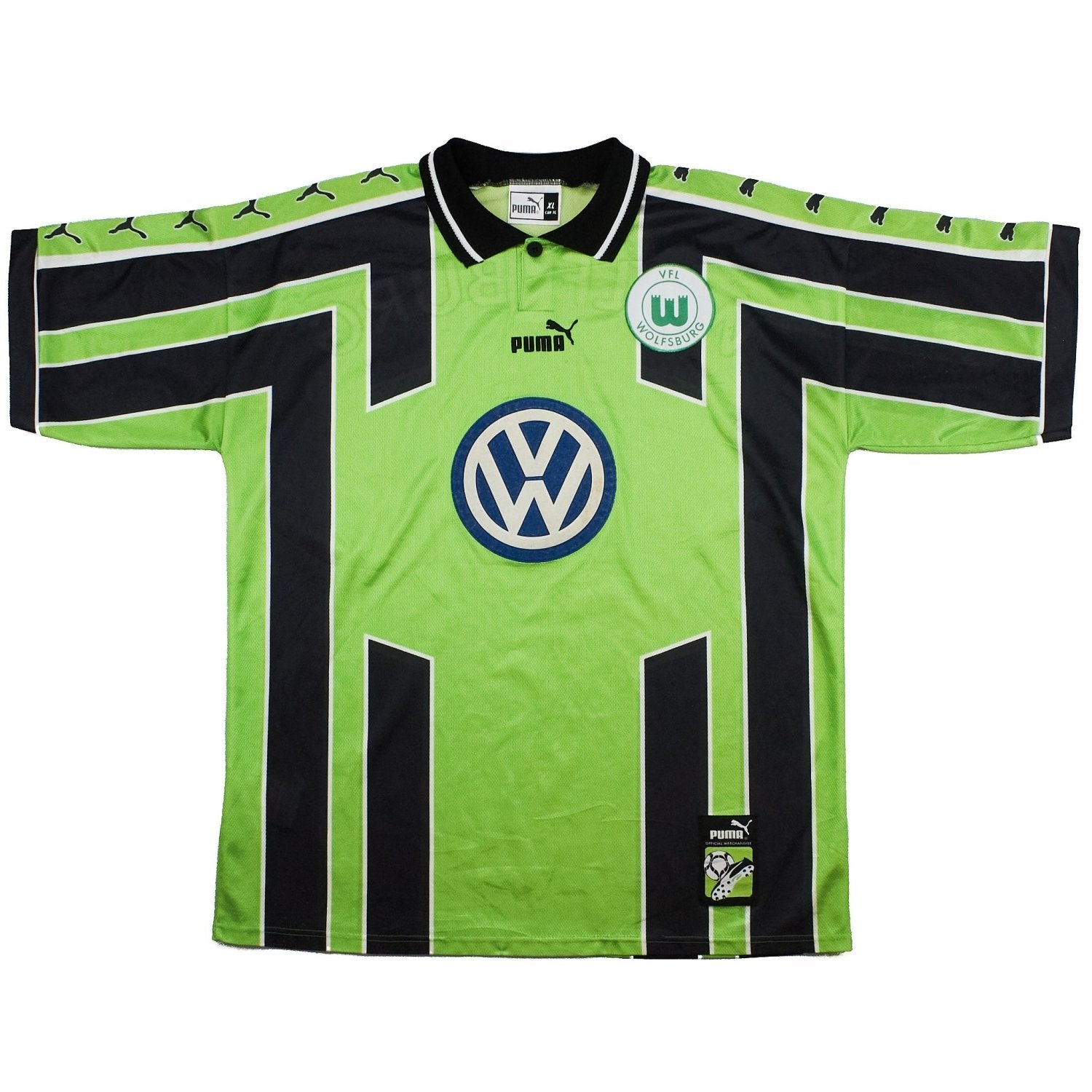 Buy 1998/99 Wolfsburg Home Shirt (XL) Puma ~ Free worldwide shipping ~ Authentic Vintage Football Shirts from Cult Kits