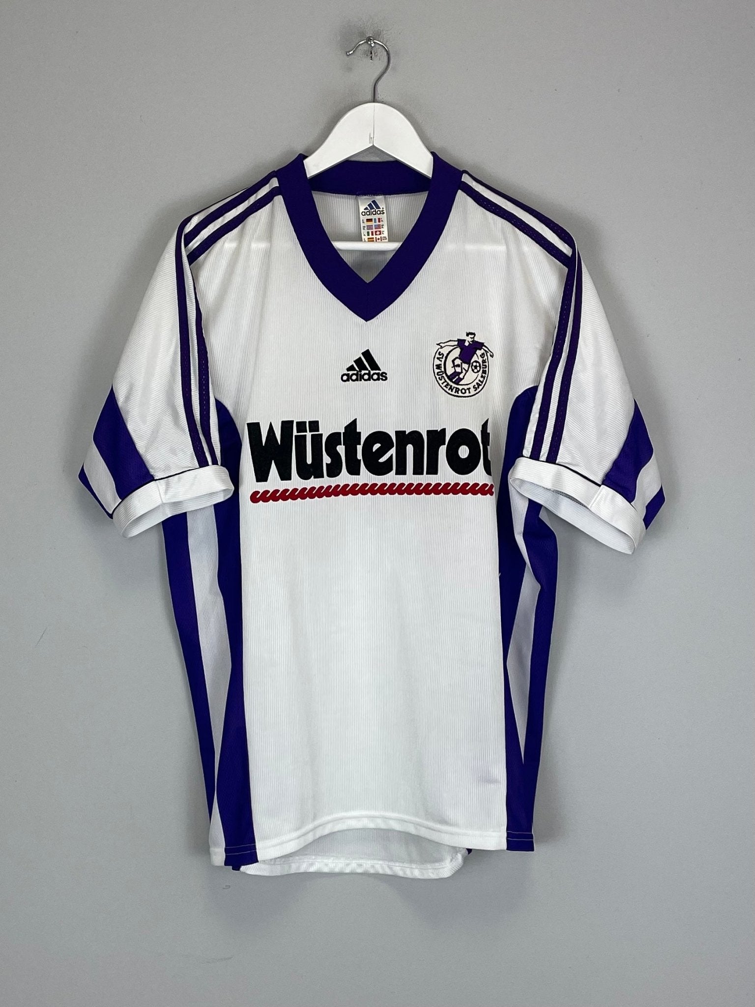 Shop 1998/99 WUSTENROT SALZBURG BRADARIC #12 HOME SHIRT (XL) ADIDAS, classic football shirts, vintage football shirts & retro soccer jerseys at Cult Kits