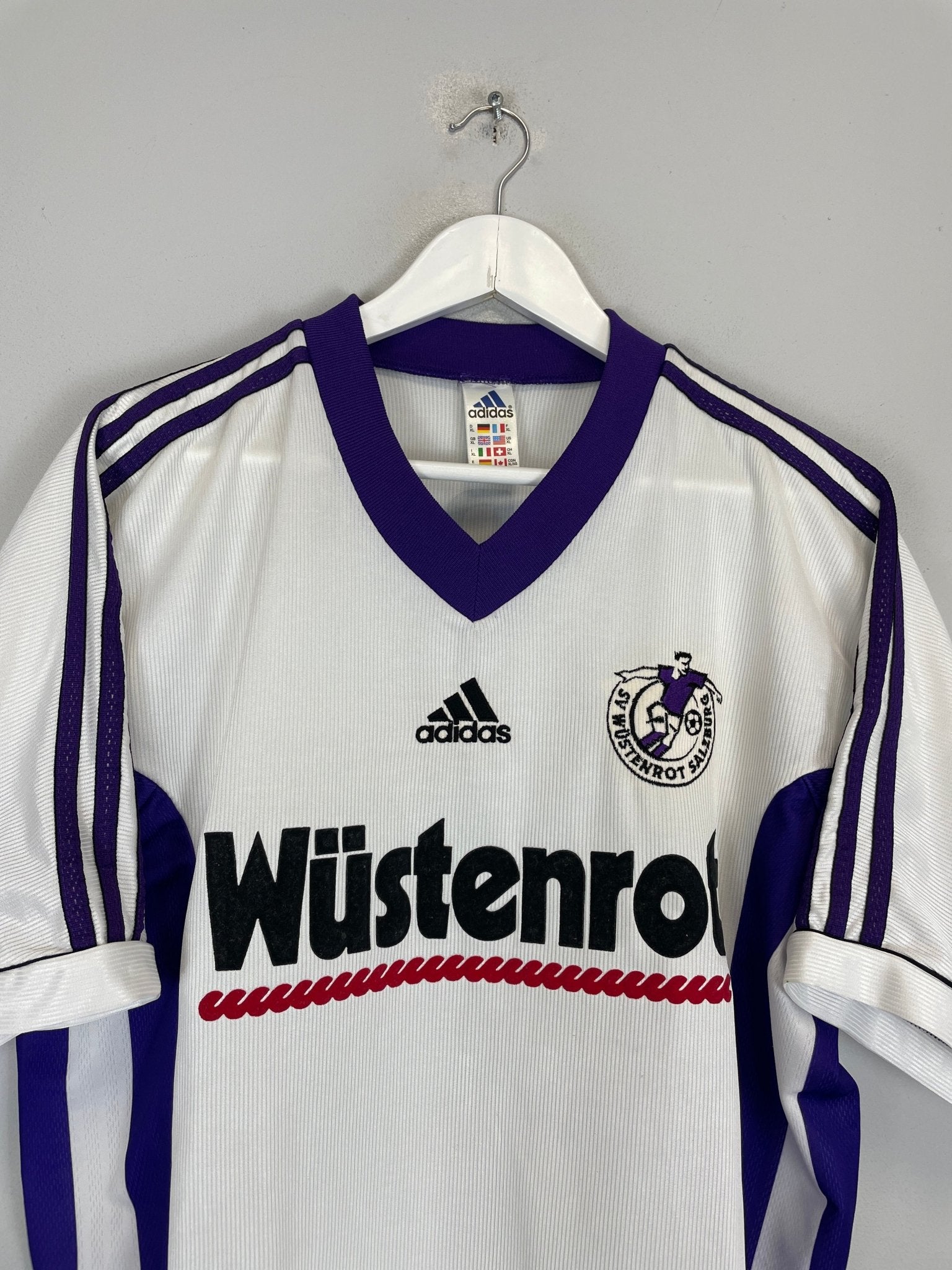 Shop 1998/99 WUSTENROT SALZBURG BRADARIC #12 HOME SHIRT (XL) ADIDAS, classic football shirts, vintage football shirts & retro soccer jerseys at Cult Kits
