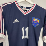 Shop 1998/99 YUGOSLAVIA MIHAJLOVIC #11 HOME SHIRT (M) ADIDAS, classic football shirts, vintage football shirts & retro soccer jerseys at Cult Kits